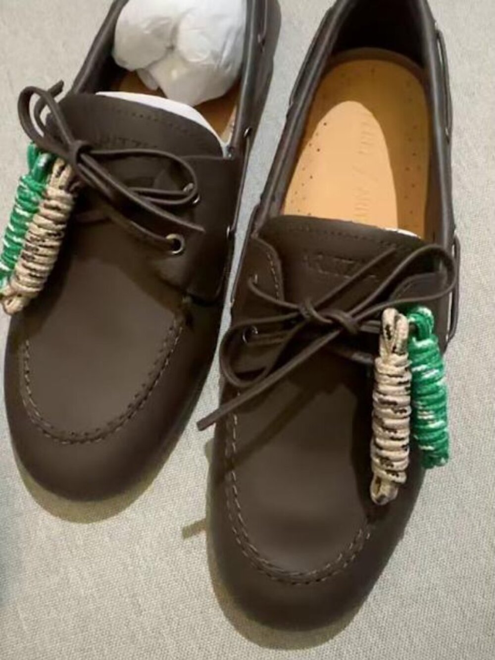 🆕 NIB Sperry x Aritzia Slim Boat Shoe - Smooth Leather Rich Mocha Size 9.5